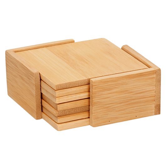 COASTERS BAMBOO 6PCS