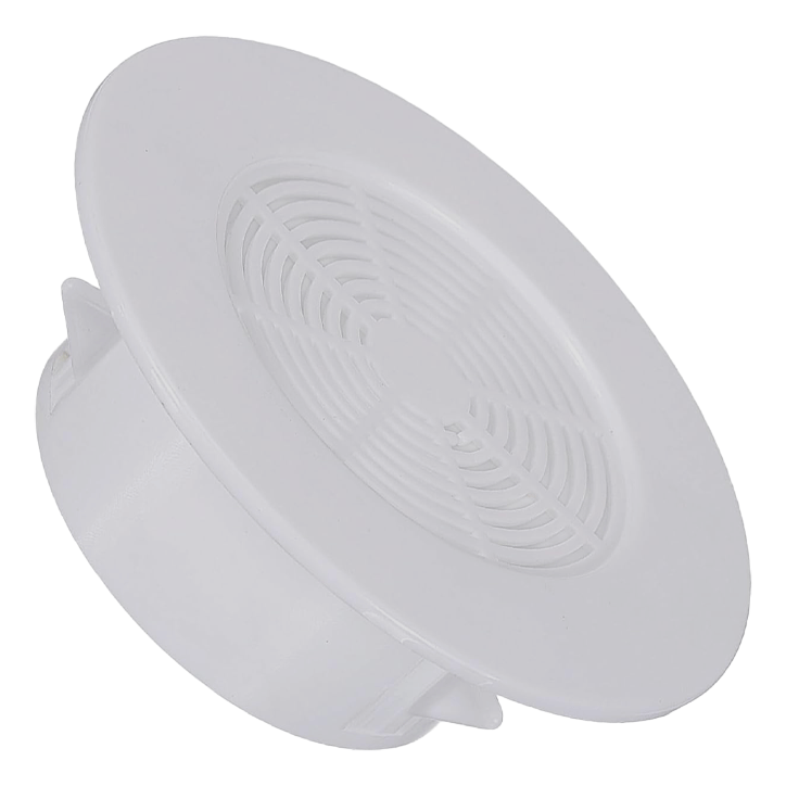 VENTILATION GRILL PP 63MM ROUND WHITE