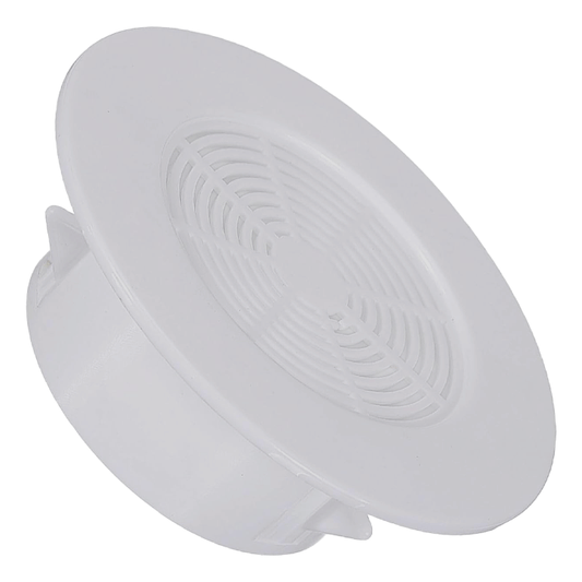 VENTILATION GRILL PP 63MM ROUND WHITE