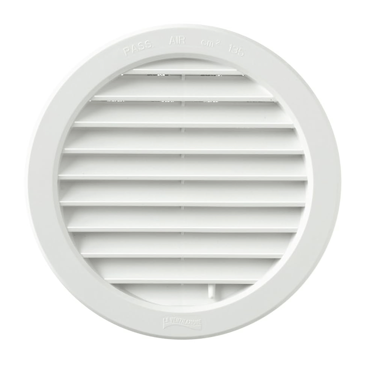 VENTILATION GRILL PP 56MM ROUND WHITE