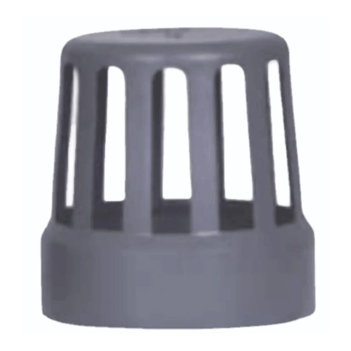 VENTILATION GRILL PP 63MM ROUND GREY