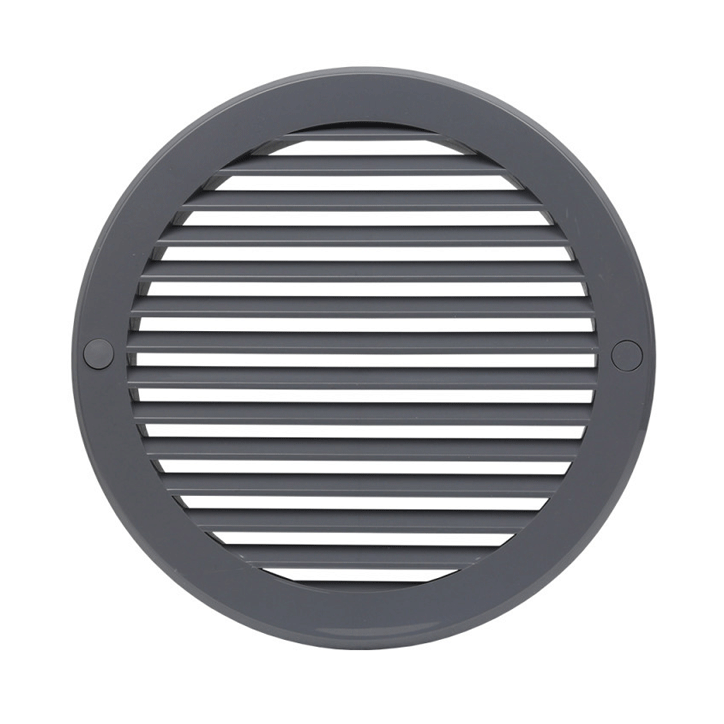 VENTILATION GRILL PP 56MM ROUND GREY