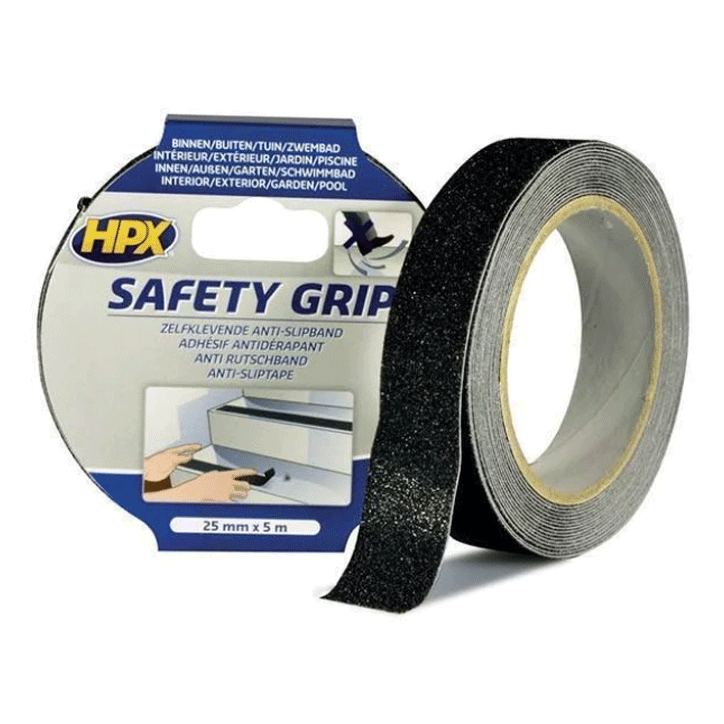 HPX SAFETY GRIP   25MMX5M BLACK