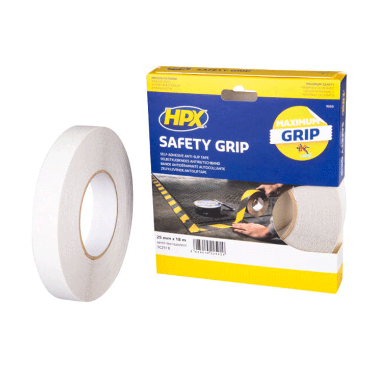 HPX SAFETY GRIP 25MMX18M CLEAR