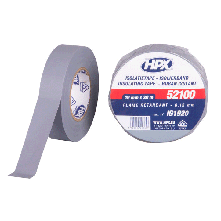 HPX INSULATING TAPE GREY 19MMX20M