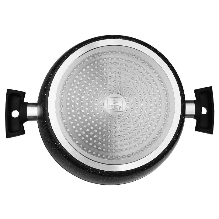 FORGED ALUMINUM POT+LID 28CM