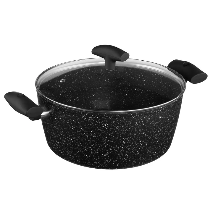 FORGED ALUMINUM POT+LID 28CM