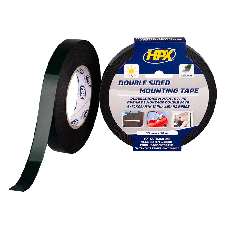 HPX D/FACE TAPE AUTO 19MM X10M