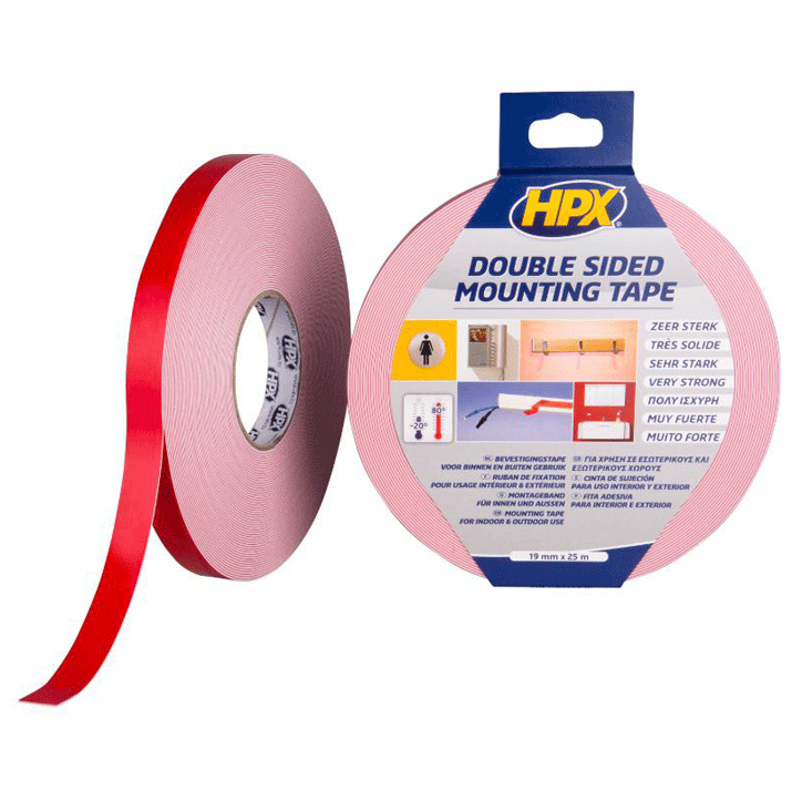 HPX D/FACE TAPE 25MMX5M 1MM