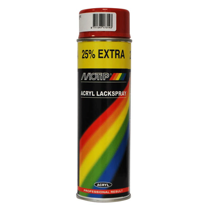 MOTIP SPRAY GLOSS RED 500ML