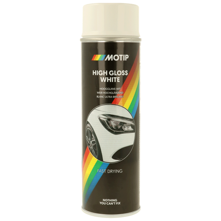 MOTIP SPRAY GLOSS WHITE  500ML