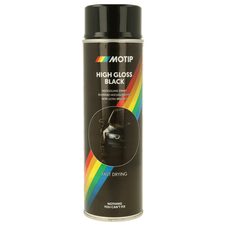 MOTIP SPRAY GLOSS BLACK 500ML