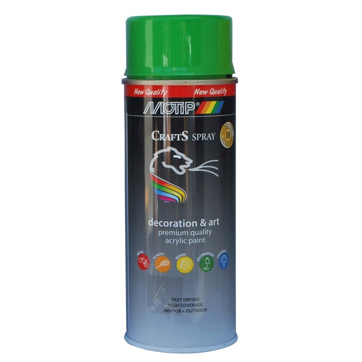 MOTIP CRAFTS YELLOW GREEN RAL-6018 400ML