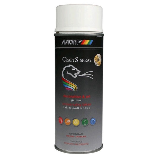 MOTIP CRAFTS UNIVERSAL PRIMER WHITE 400ML