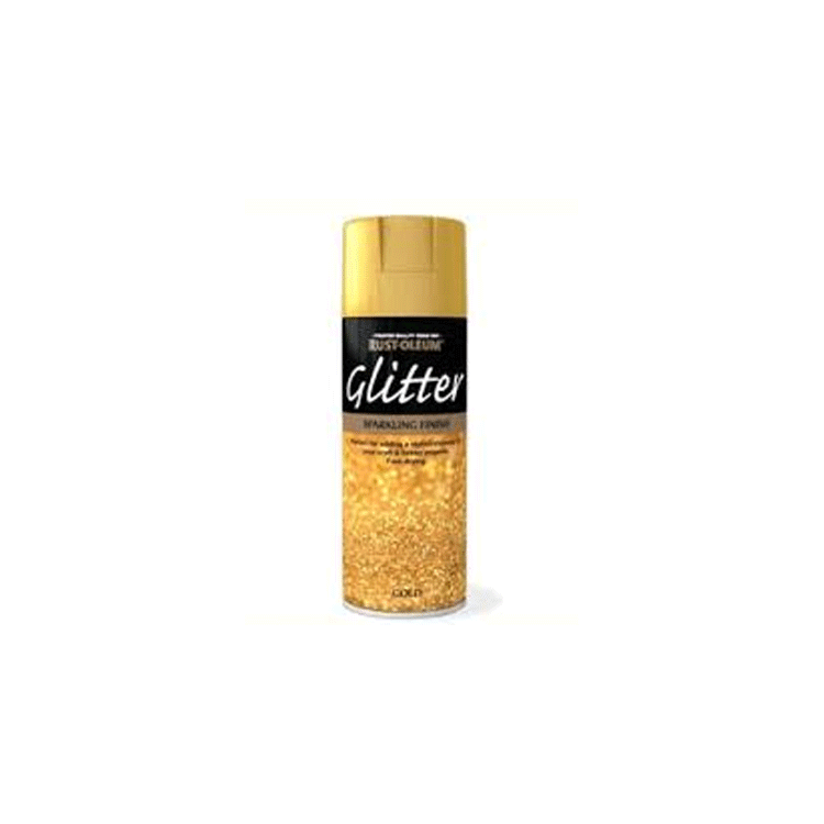 GOLD GLITTER SPRAY 400ML RUSTOLEUM
