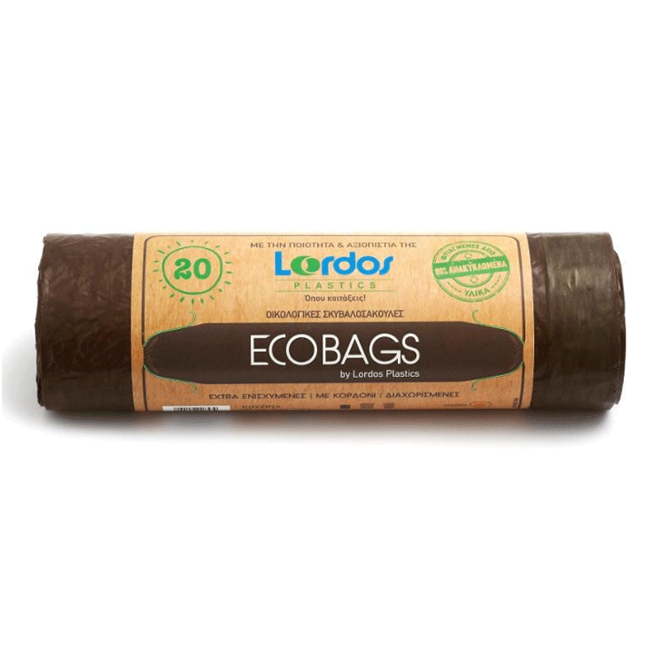 ECOBAGS ON ROLL RM 54X72 W/TAPE BROWN