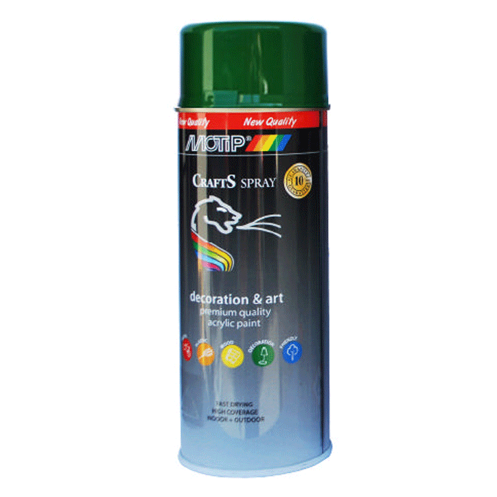 MOTIP CRAFTS LEAF GREEN  RAL-6002 400ML