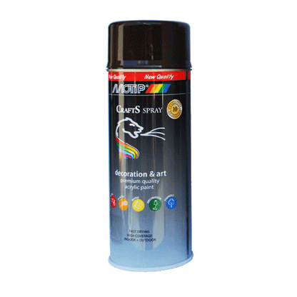 ΣΠΡΕΪ ΒΑΦΗΣ MOTIP CRAFTS ΚΑΦΕ RAL 8017 400ML