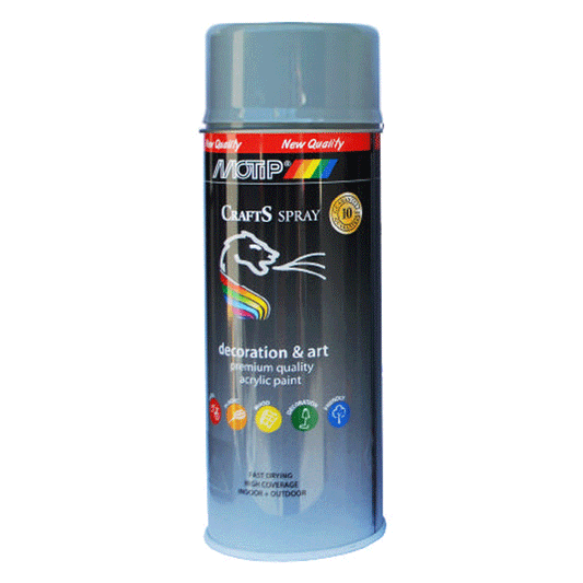 MOTIP CRAFTS GREY RAL-7001 400ML