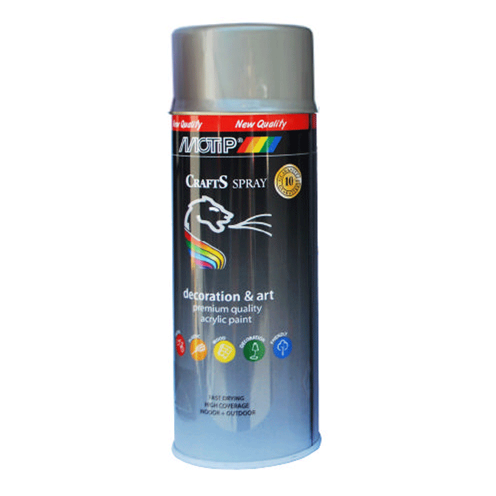 MOTIP CRAFTS SILVER RAL-9006 400ML