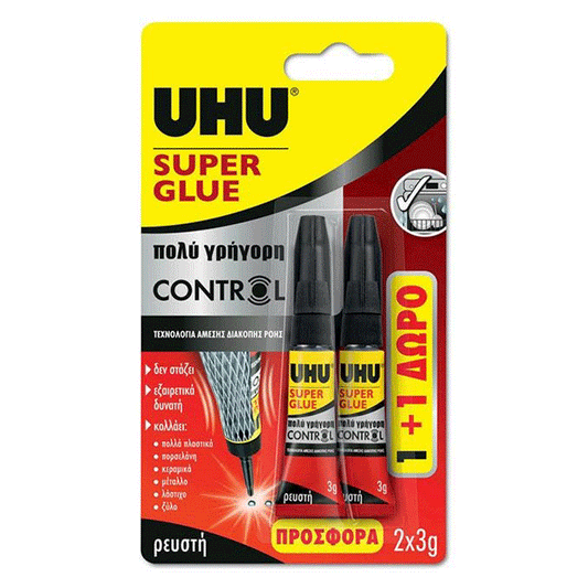 UHU SUPER GLUE 36 BL 1+1 PROMO
