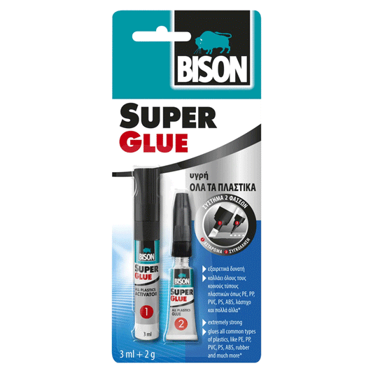 BISON SUPER GLUE ALL PLASTIC