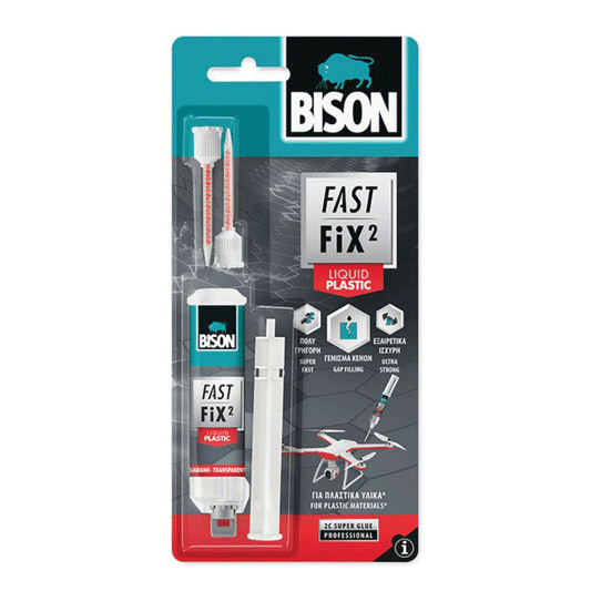 BISON FAST FIX LIQUID PLASTIC CARD 10G
