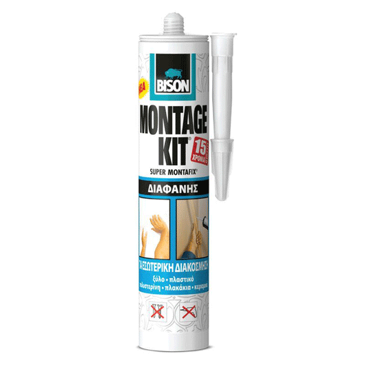BISON MONTAGE KIT CLEAR 310ML