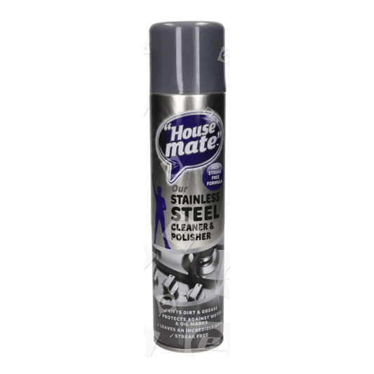 HOUSE MATE S/STEEL CLEANER & POLISHER 400ML RUSTINS