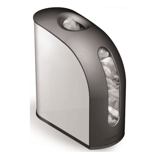 UPRIGHT BAG HOLDER BRUSHED STEEL