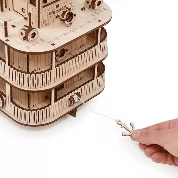 CONSTRUCTION KIT OF MECHANICAL MODEL"PADDLE STEAMER RIVER PRINCESS"