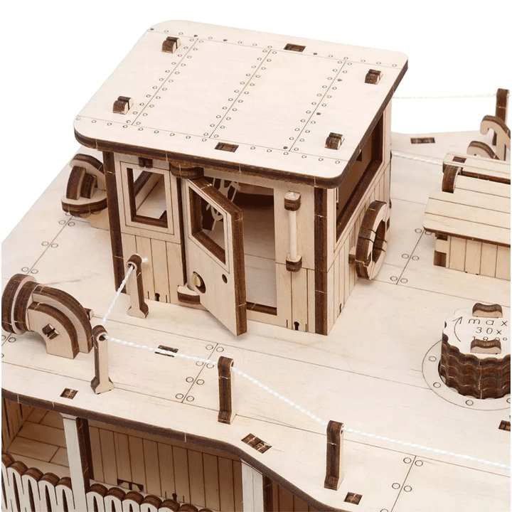 CONSTRUCTION KIT OF MECHANICAL MODEL"PADDLE STEAMER RIVER PRINCESS"