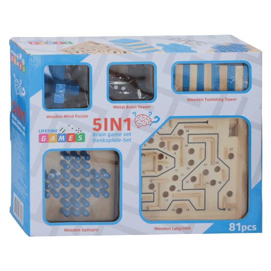 BRAIN GAME SET 5-IN-1 78PCS WD