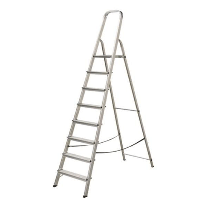 ALUMINIUM HOUSEHOLD LADDER 7+1 ELKOP