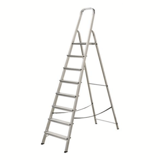 ALUMINIUM HOUSEHOLD LADDER 7+1 ELKOP