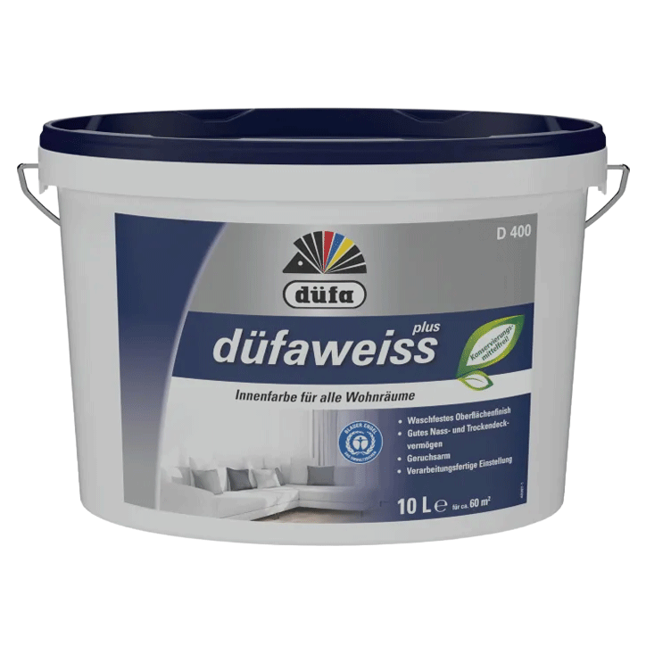 INTERIOR PAINT PREMIUM WHITE D400 10LTR DUFA