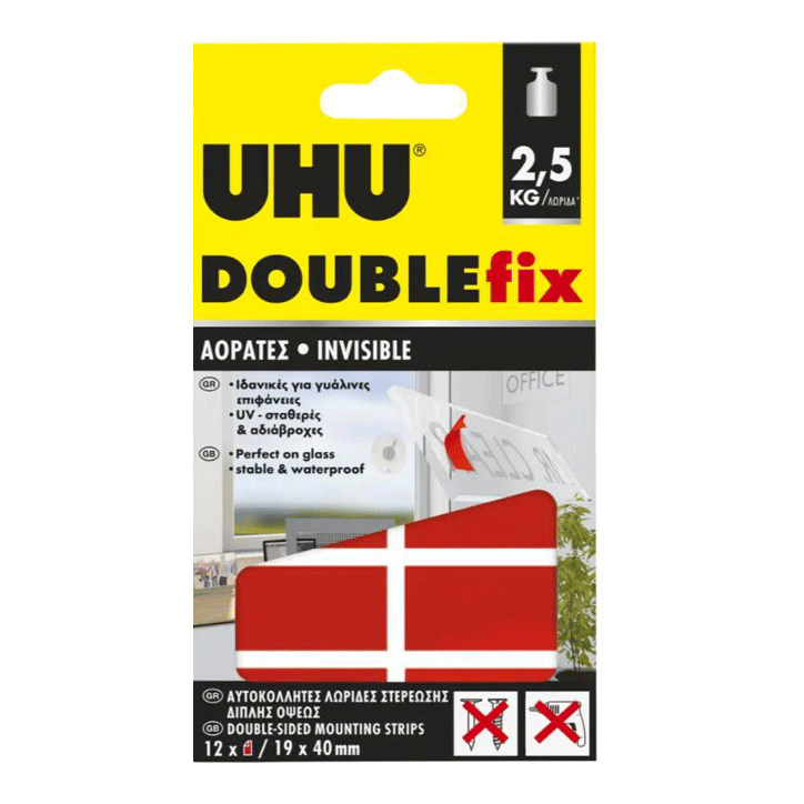 UHU DOUBLEFIX PADS INVISIBLE