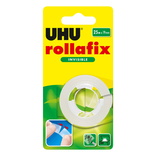UHU ROLLAFIX INVISIBLE TAPE 25MX19MM BL