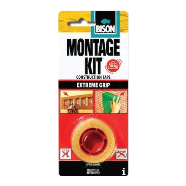 BISON MONTAGE KIT EX.GRIP TAPE 1MX19MM