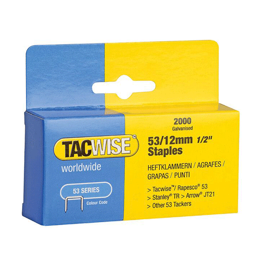 STAPLES 53/12MM B/2M HANGING PK TACWISE