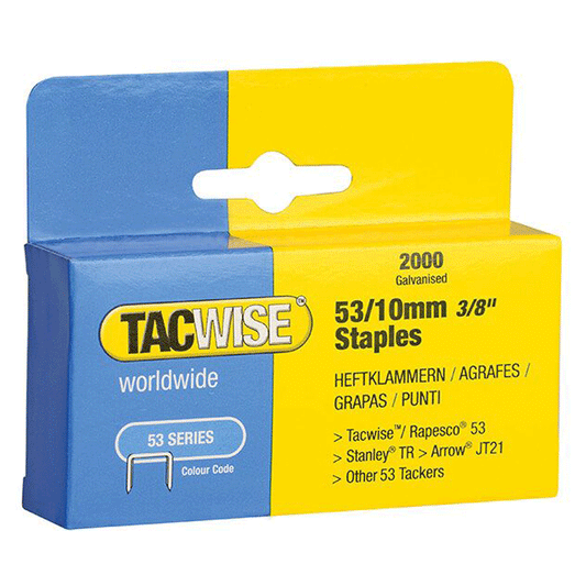 STAPLES 53/10MM B/2M HANGING PK TACWISE