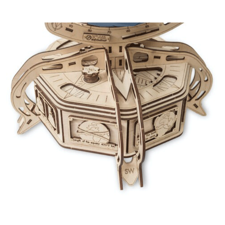 CONSTRUCTION KIT OF MECHANICAL MODEL"THE GLOBE" BLUE