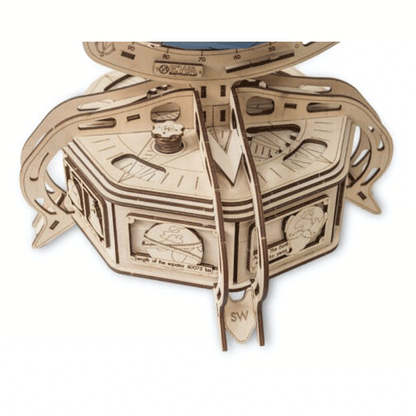 CONSTRUCTION KIT OF MECHANICAL MODEL"THE GLOBE" BLUE