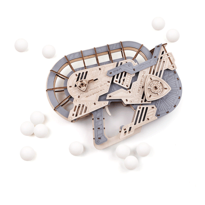 CONSTRUCTION KIT OF MECHANICAL MODEL"PING-PONG GUN"