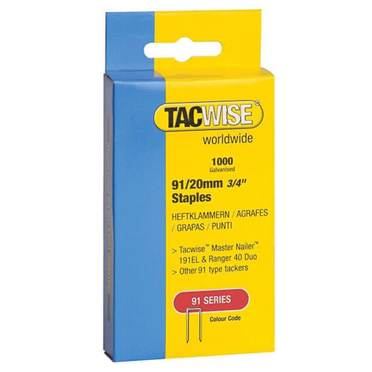 STAPLES 91/20MM B/1000 TACWISE