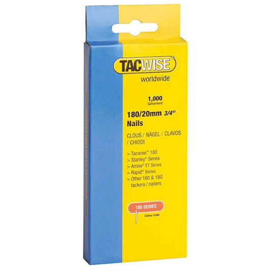 STAPLES 180/25MM GALV B/1000 TACWISE