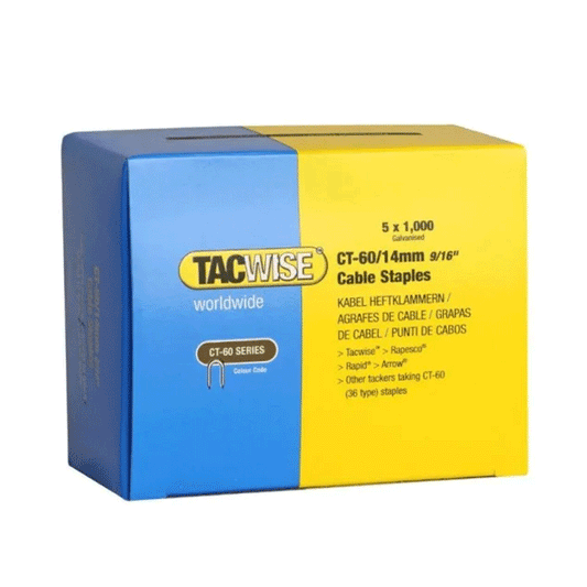 STAPLES CT60/14MM DP GALV B/1000 TACWISE