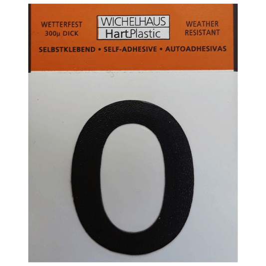 NUMBERS SELF ADHESIVE 3CM NO.0