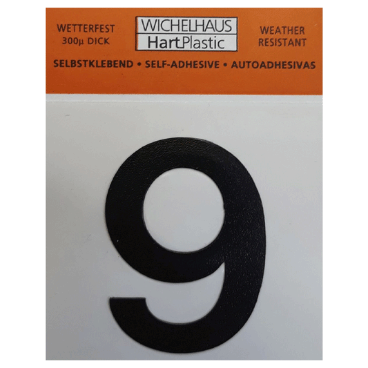 NUMBERS SELF ADHESIVE 3CM NO.9