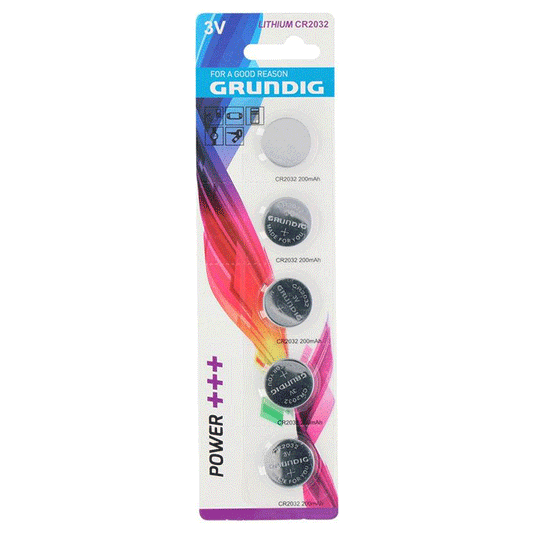 BUTTON CELL 5PCS CR2032 48 0,65 GRUNDIG BL